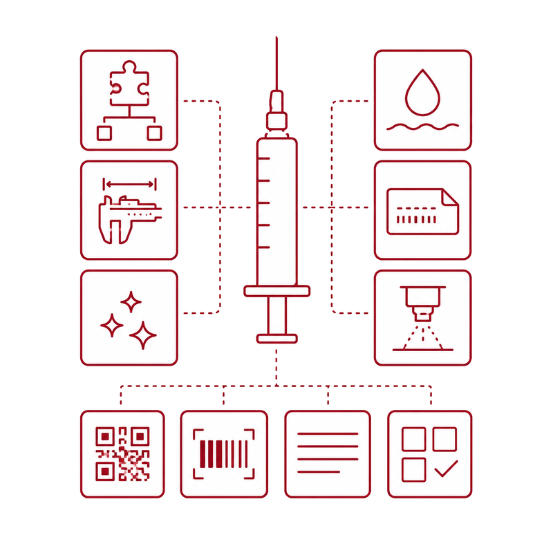 icon für modulare Inspektion von Spritzen