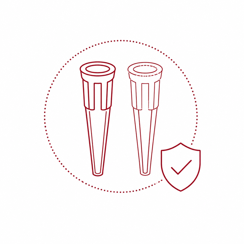 icon für schwarze und transparente tips