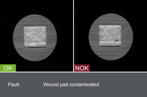 Inspection for wound pad contamination in patches