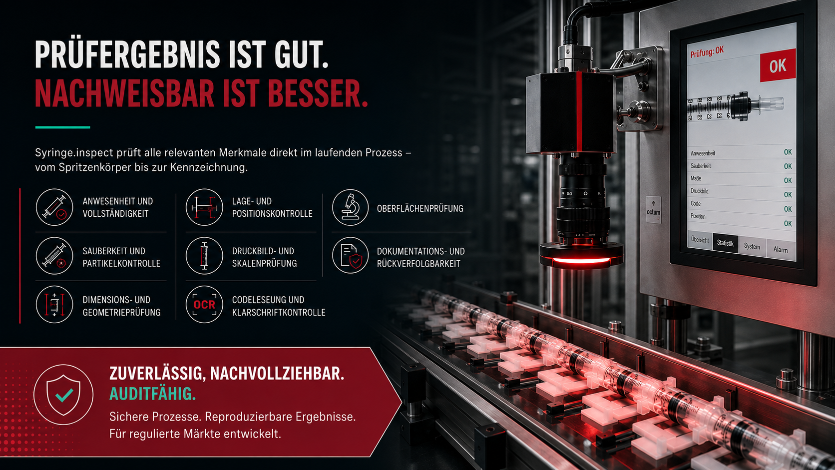 Produktionslinie von Spritzen